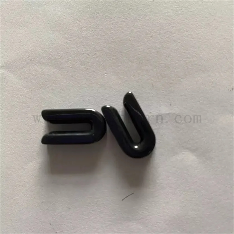 Guide de fil de fil à fente en céramique de titane noir Guide de fil de fil en céramique