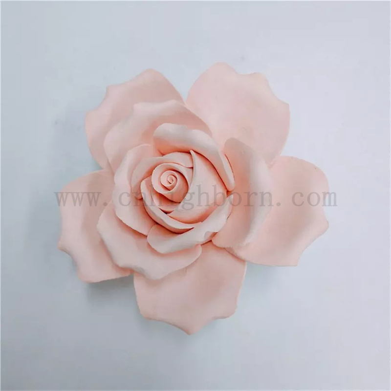 Belle fleur personnalisée fleur non parfumée en céramique rose arôme diffuseur pierre parfumée