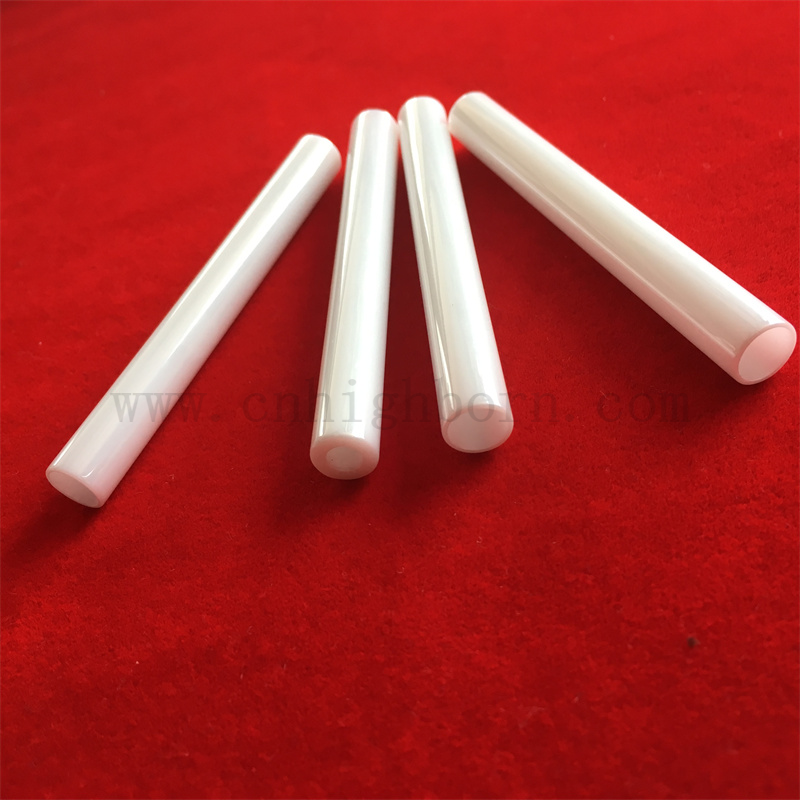 Smooth Yttria stabilisé YSZ ZRO2 Zirconi le tube céramique des deux côtés s'ouvre