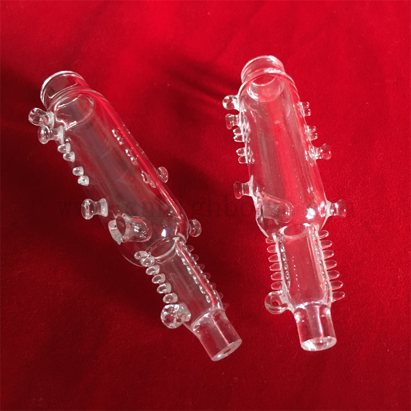 Tubes de digestion en verre de quartz transparent. Tubes de digestion en quartz