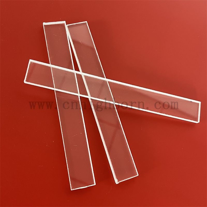 Feuille de quartz transparente