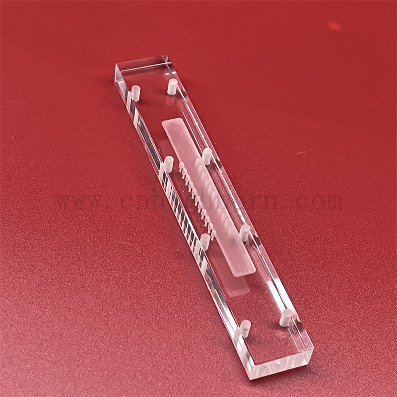 Résistance à haute température Deep Process Laboratory Clear Quartz Instrument pour les études de verre expérimentales