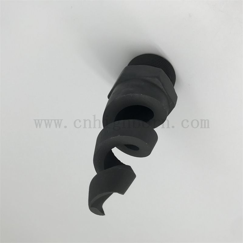 Isolant en carbure de carbure de désulfurisation buse de dureté élevée en céramique sic partie irrégulière