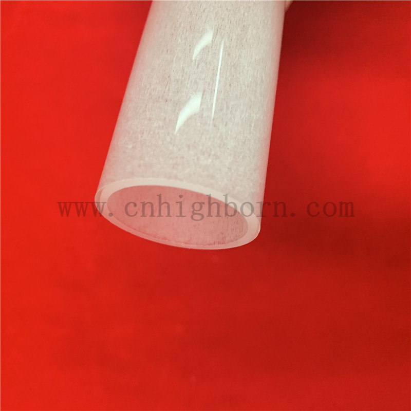 Chauffage rond Chauffage laiteux Opaque Silica Quartz Pipe de verre 