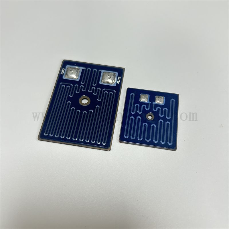 Haute précision 96% substrat de céramique en alumine épais résistante de film hybride intégré hybride