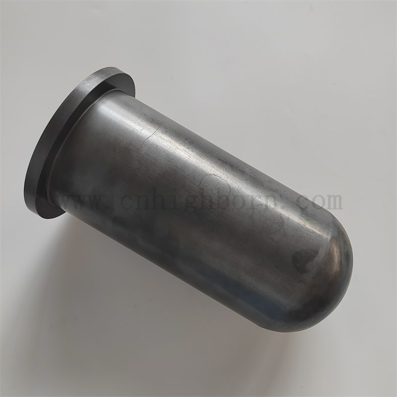 Une extrémité réaction scellée frittage en silicium tube en carbure de sic tube de protection en céramique