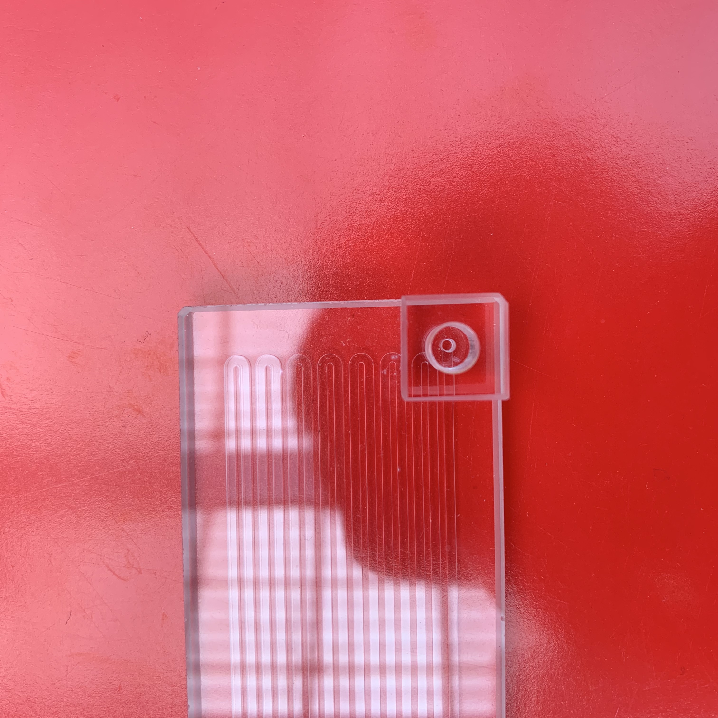 Laboratory UV Flow Cell Corrosion Resistance Optical Quartz Glass Cuvette