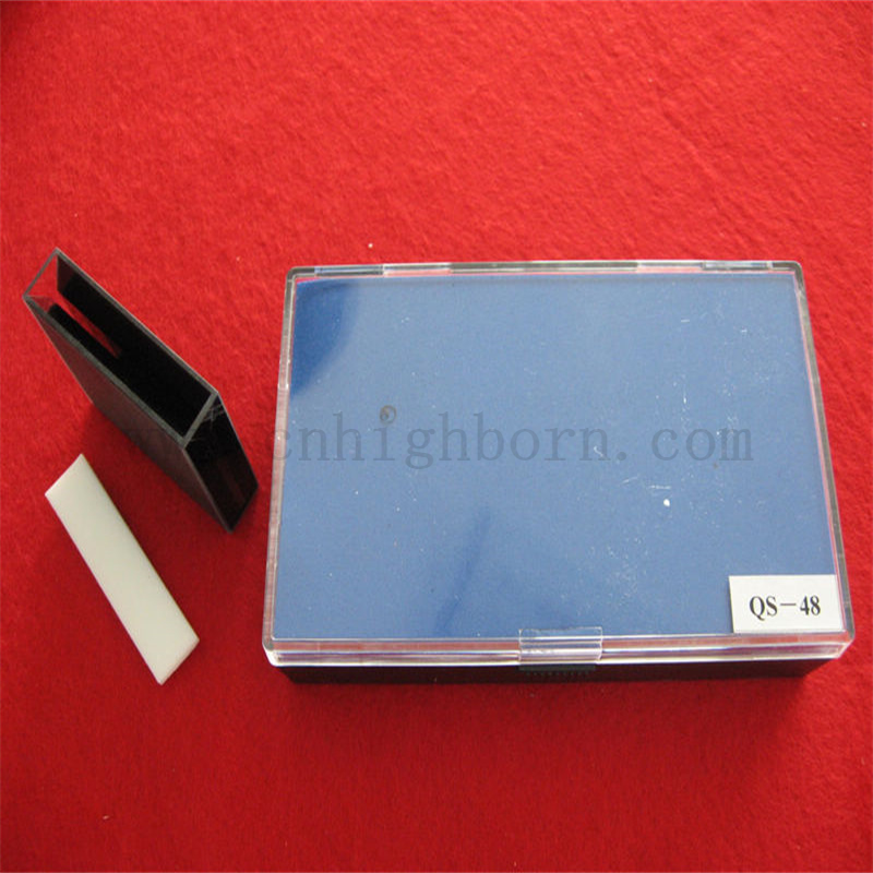 Mur noir ultra grande cellule en verre quartz en verre cuvette labware chimique