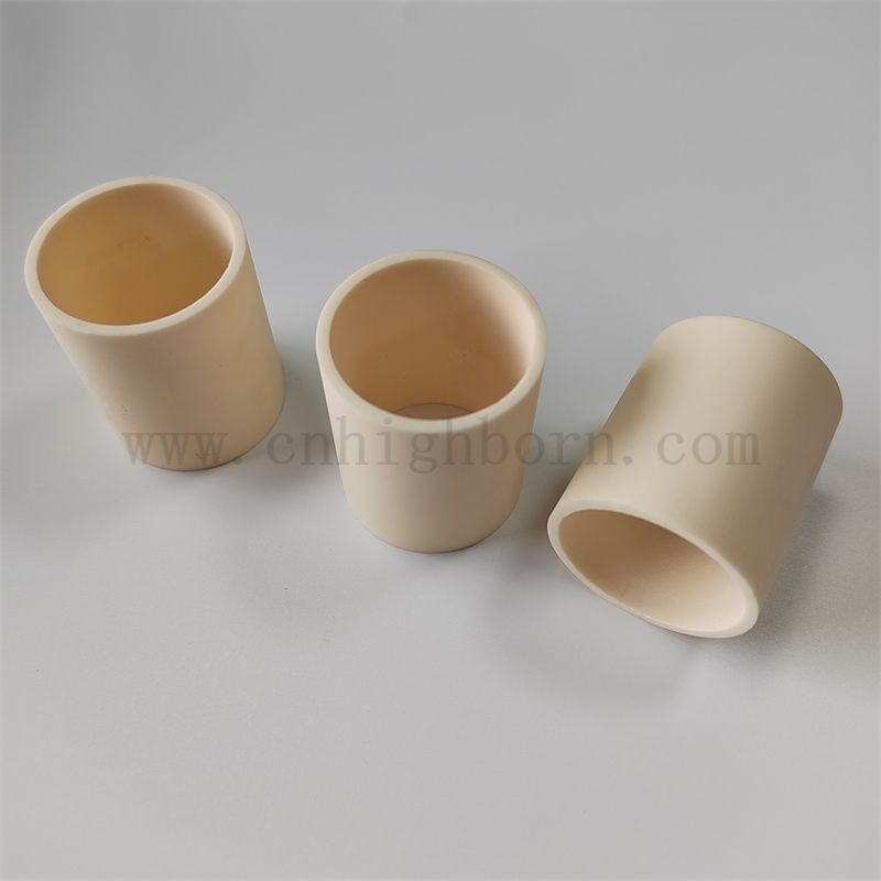  Température à haute température 1700-1750 degrés Traitement à 99% Crictible cylindrique en céramique en alumine CURUNDIQUE CURUND