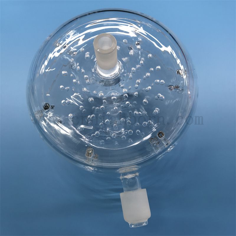 Résultat en verre transparent transparent en profondeur transformée transformée en profondeur