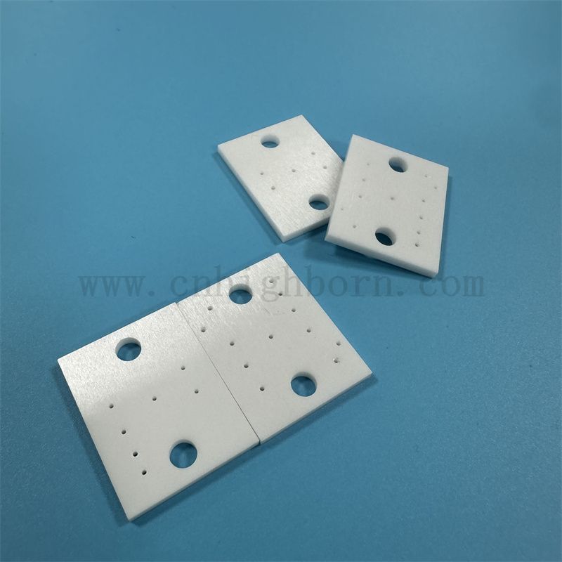 Isolateur zircone Carte irrégulière Haute dureté de surface de surface zro2 Plaque en céramique