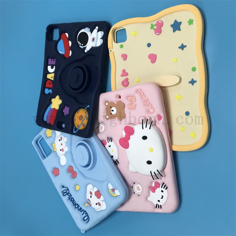 Coque à tampon molle personnalisée Jaune Joulou Metter Silicone Rubber Protective 