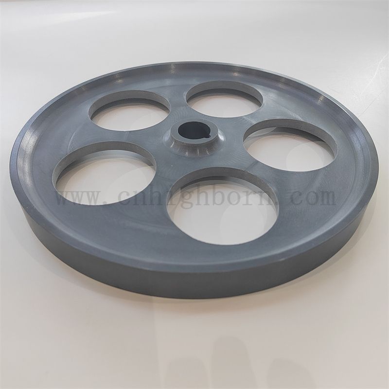 Bouclier thermique au nitrure de silicium Disc céramique SI3N4 Pièces en céramique pour le four d'hydrogénation