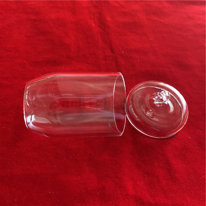 Résistance à la corrosion élevée CRUCIBILLE DE VERRE TRANSPARENT