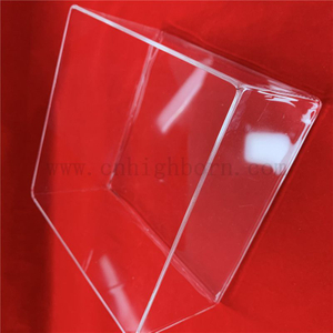 Boîte en verre de quartz de silice fondue claire adaptée aux besoins du client par résistance thermique