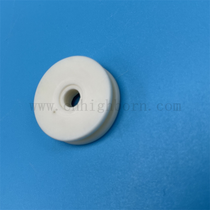 Haute dureté AL2O3 Alumine Céramic Yarn Guide roue de roue textile Rouleau