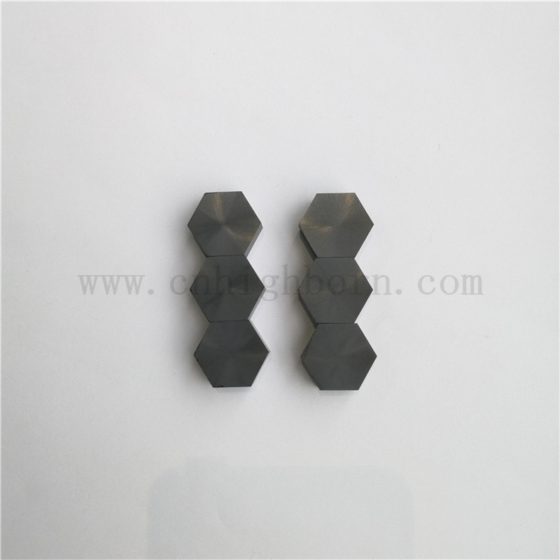 Carbure de silicium fritté 30 mm carreaux de céramique sic hexagonale