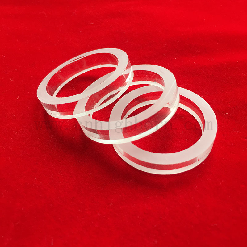 Lampe en verre de silice fusionnée coupée claire coupée