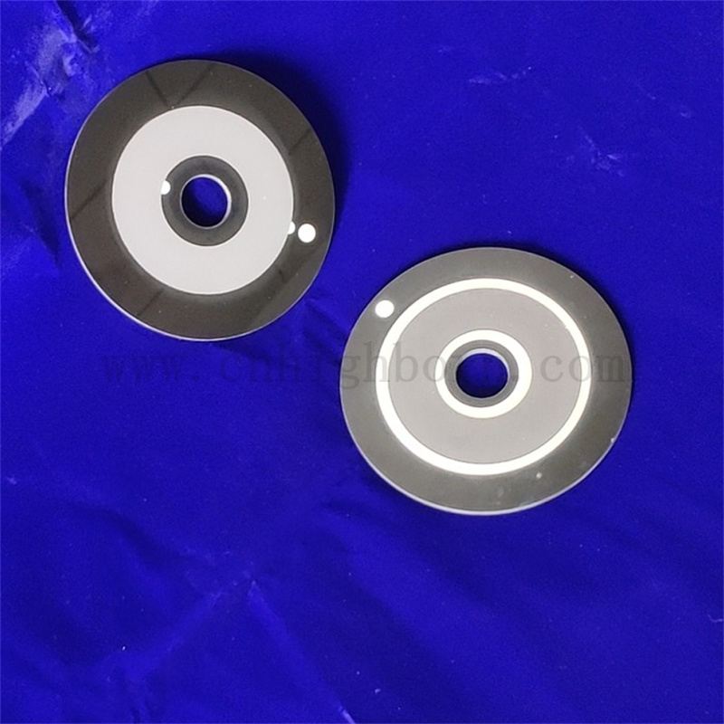 Résistance à la chaleur Black Round céramique Far-infrarouge Verre Chauffage de chauffage 