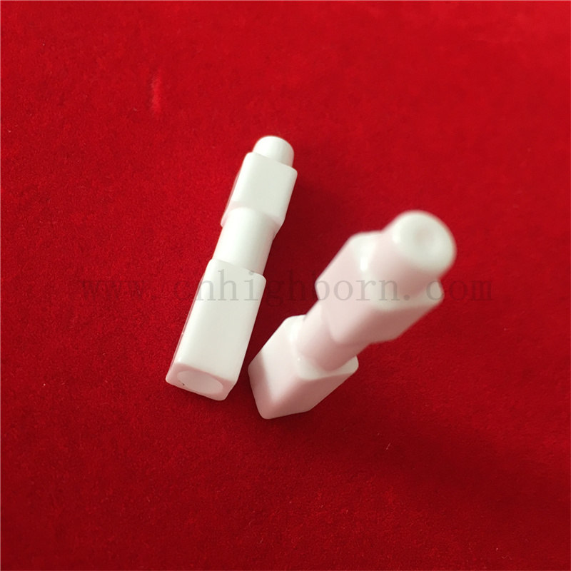 Alumine à gaz d'alumine glacée Allumage de tube d'électrode en céramique AL2O3 personnalisé