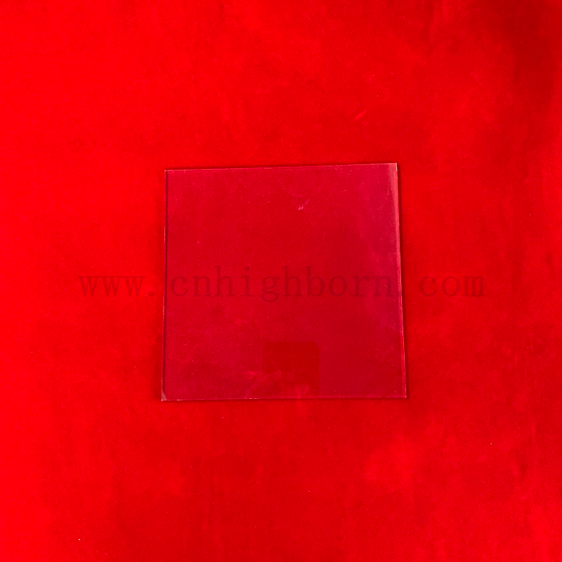 Fenêtre en verre rectangulaire transparent optique plaque de verre mince