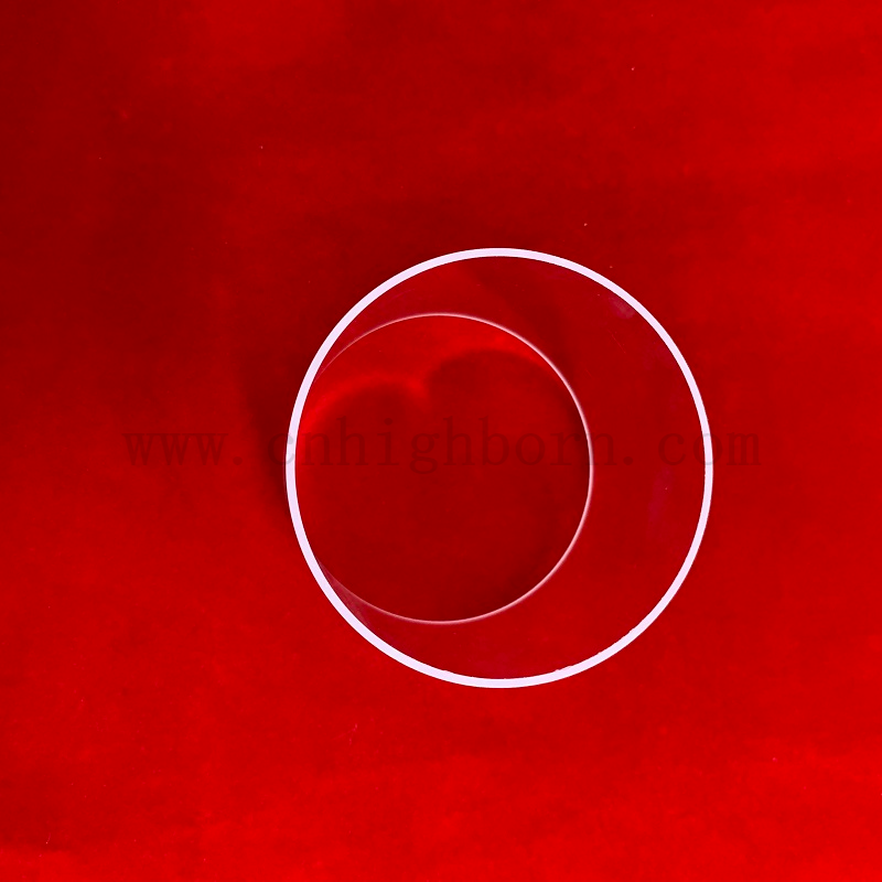 Bride de soudage en verre de quartz à haute pureté à haute pureté pour le réacteur en quartz