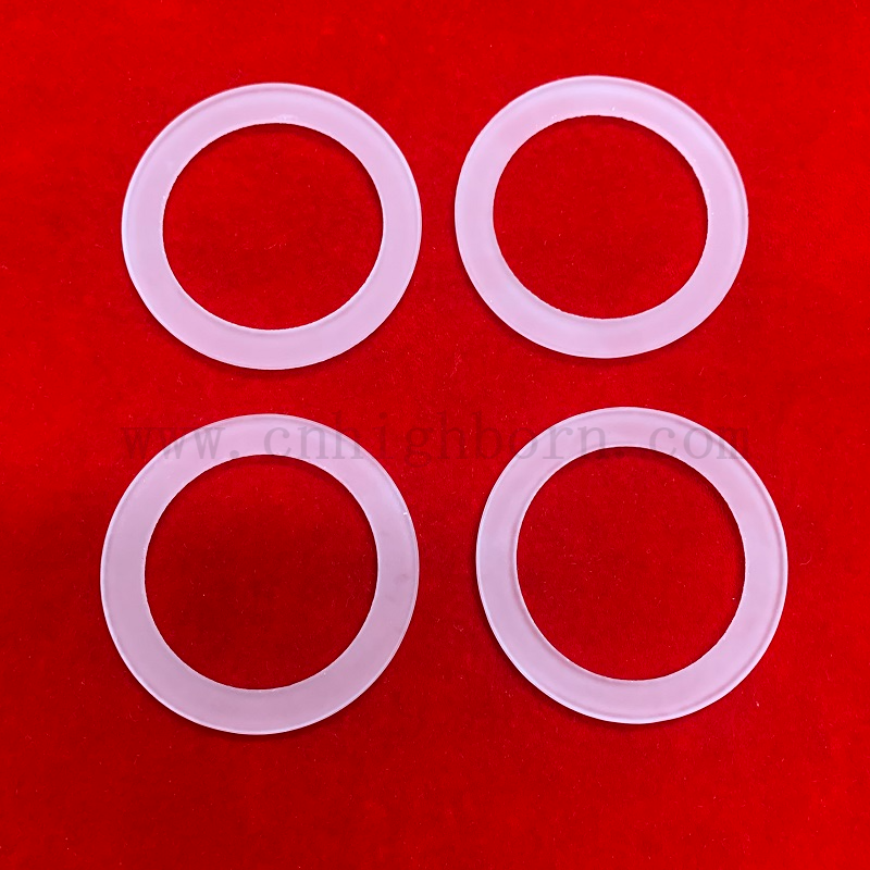 Bride en verre de silice fusionnée à opaque à la chaleur personnalisée