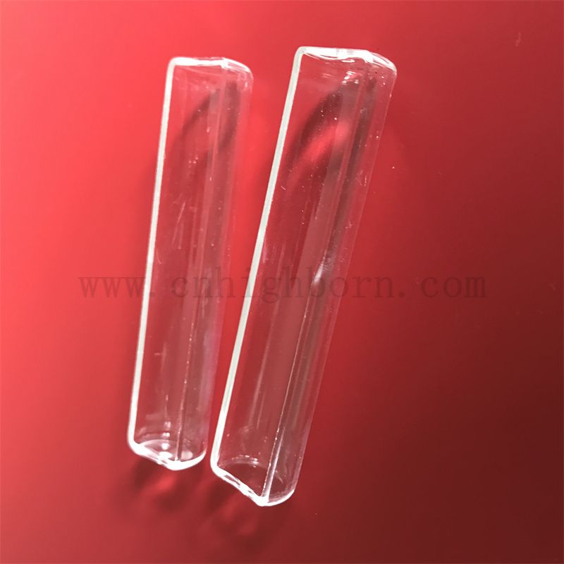 Résistance à la chaleur personnalisée transparent transparent en verre de quartz de silice fusionnée