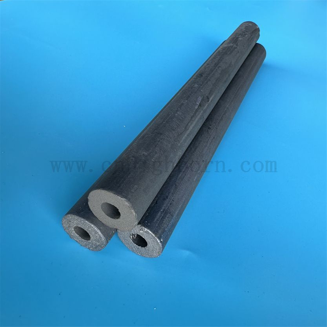 Tuyaux en céramique résistants à hautes températures de SiSiC de tubes de protection de carbure de silicium