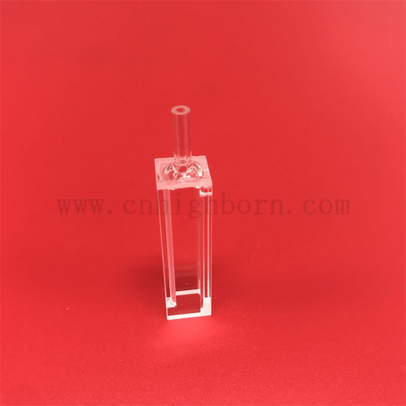 Spectrophotomètre transparent en laboratoire Cuvette Micro Quartz