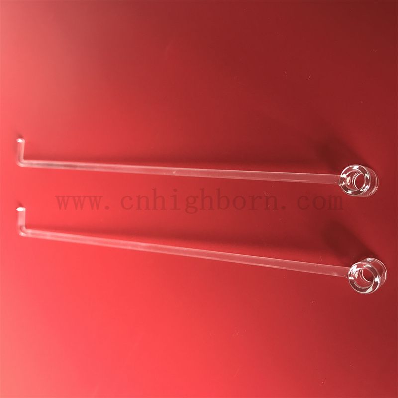 Tie en verre de silice de silice personnalisée transparente à transmission élevée
