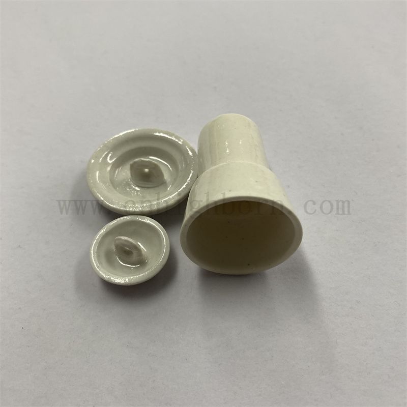 Porcelaine AL2O3 Double couche Crucible pour l'analyse du carbone Pot en céramique d'alumine