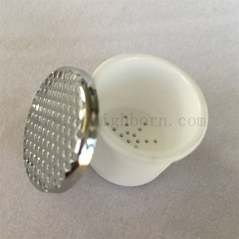 Analyse thermique en céramique AL2O3 à haute température Pot d'alumine creuse avec couvercle métallique