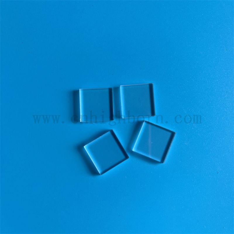 Panneau de verre de silice de haute pureté carré transparent personnalisé