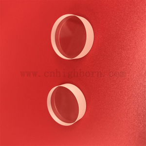 Lentille en verre saphir transparente ronde adaptée aux besoins du client d'épaisseur de 10mm