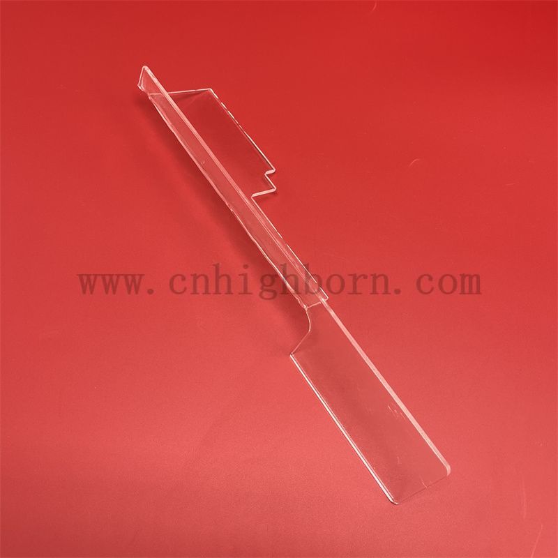 Plaque de verre de quartz transparente