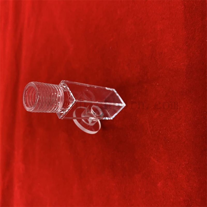 Spectromètre de laboratoire Ul ultraviolet Transmittance Optical Flow Cell Cellule en verre CUVETTER avec couvercle de couvercle à vis