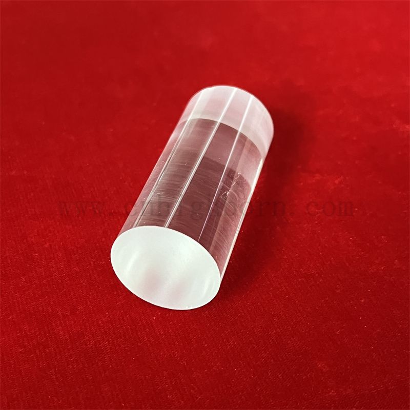 Résistance à la chaleur Transparent Bar de quartz à tige de verre de silice fondu