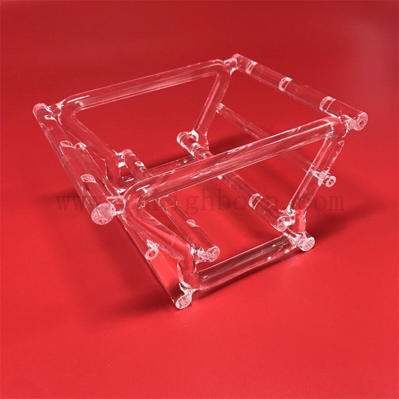 Board en verre de quartz de silice fusionné transparent et résistant à la chaleur transparent