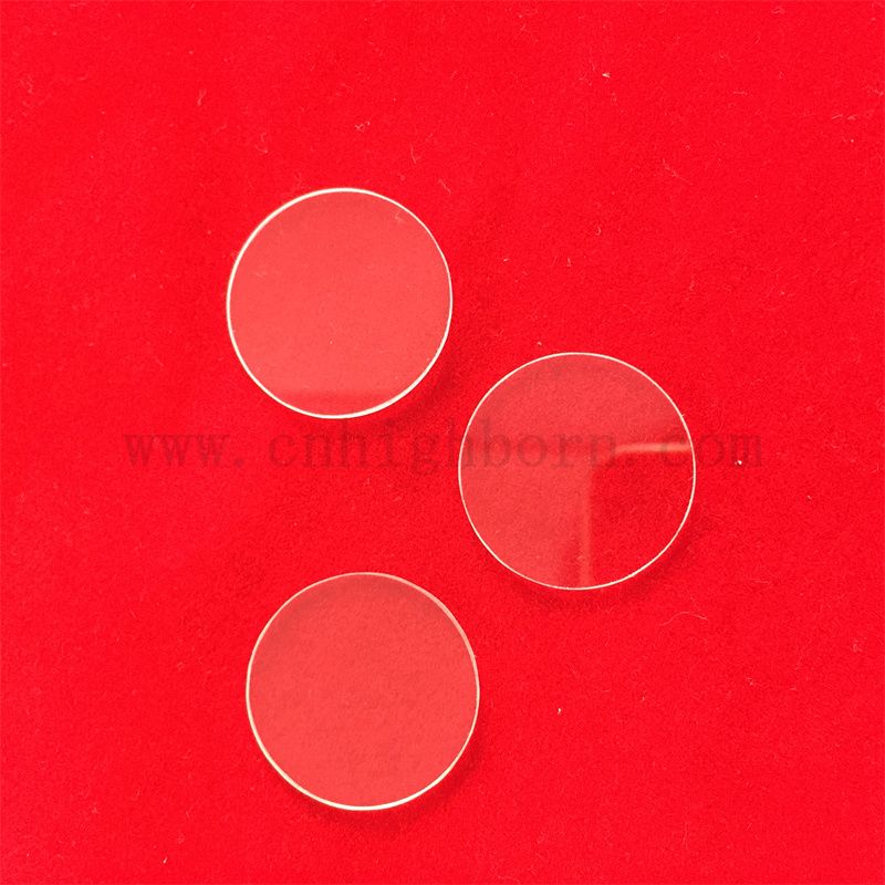 Disque de verre de silice fusionné transparent transparent transparent transparent