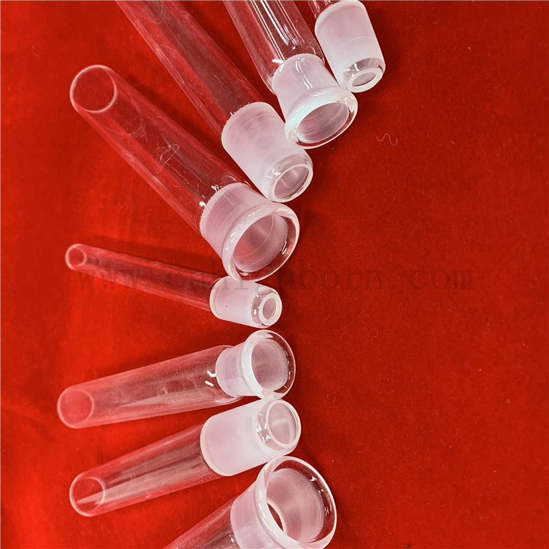 Résistance à la chaleur Connecteur de moune à tube de joint en verre personnalisé