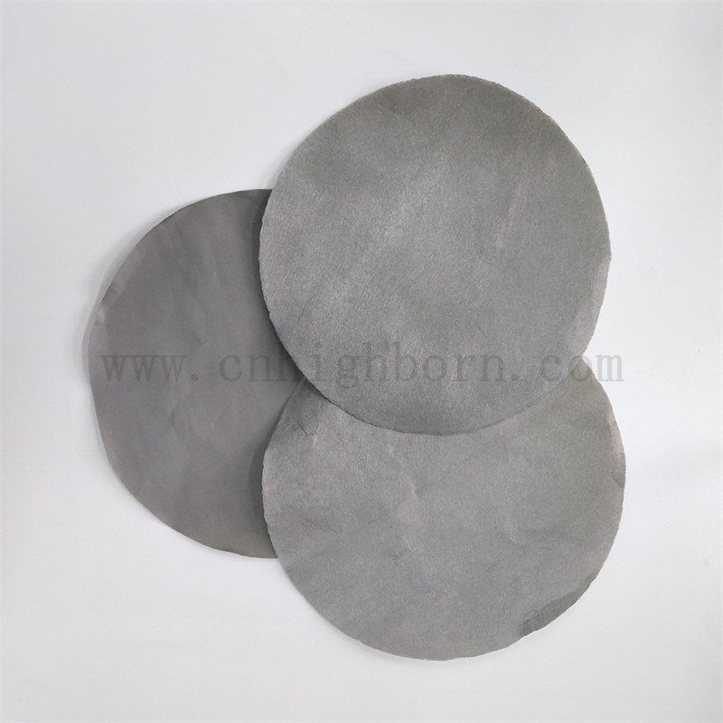 Les disques filtrants poreux d'acier inoxydable de résistance à hautes températures ont fritté le feutre de fibre en métal pour la Filtration chimique