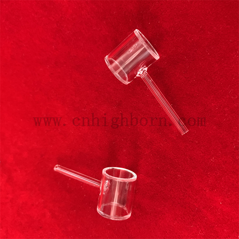 Instruments de recherche en laboratoire Longue sortie de quartz cylindriques Polissant Cuvette en verre optique personnalisé
