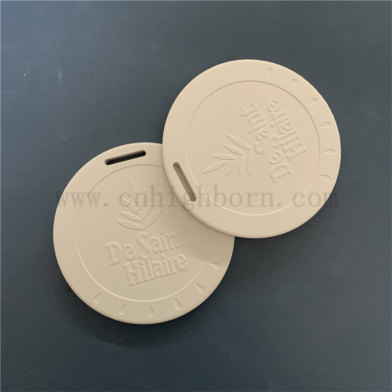 Logo à double côté suspension d'huiles essentielles parfumées à l'huile essentielle en pierre Plate arôme