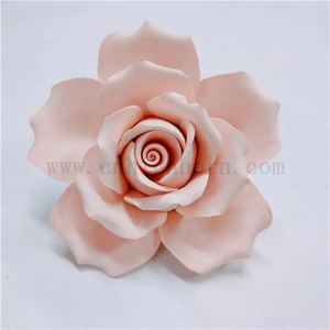 Pierre parfumée adaptée aux besoins du client de diffuseur d'arome de Rose en céramique non parfumée de belle fleur