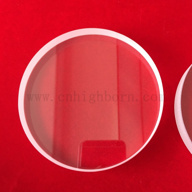 Haute précision 20 mm Verre Verre Verre Circulaire Disque en verre