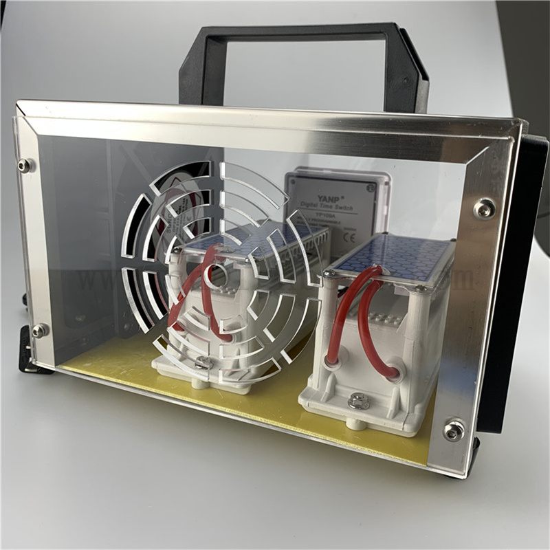  O3 Ozone Generator Machine Purificateur d'air d'ozone avec minuterie électronique acrylique