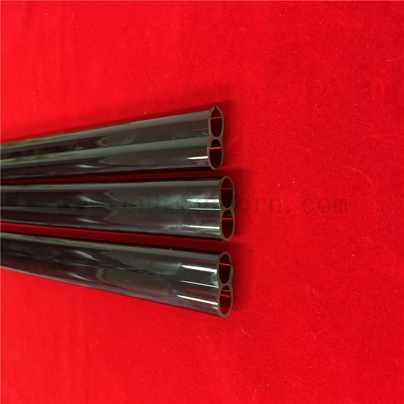 Résistance à la chaleur Infrarouge Ruby Ruby Silica Quartz en verre