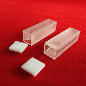 Consommables de laboratoire Micro-cellule de cuvette en verre de quartz Q254 standard avec parois et couvercles givrés