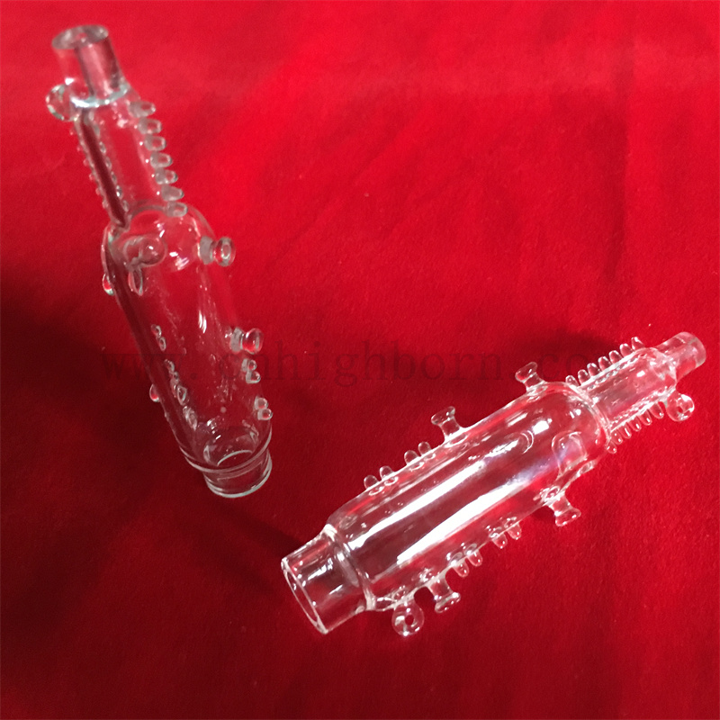 Tubes de digestion en verre de quartz transparent. Tubes de digestion en quartz